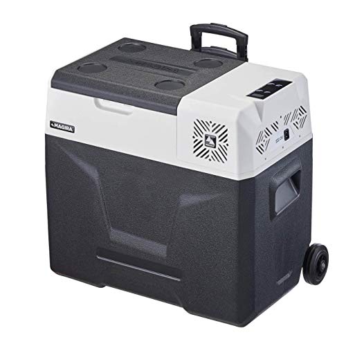 MAGIRA 50 Liter Kompressor-Kühlbox 12/24V und 230V Alaska MF50-C elektrischer Mini-Kühlschrank für Camping, Auto oder LKW mit Steckdose...