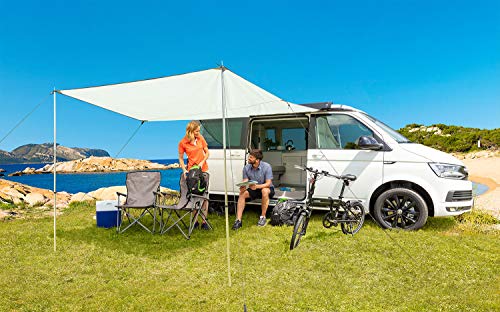 BERGER Vela Ultraleicht Outdoor Tarp - Zeltplane wasserdicht mit Ösen für Hängematte - Sonnensegel Wohnwagen 3x3 Regenschutz Sonnenschutz...